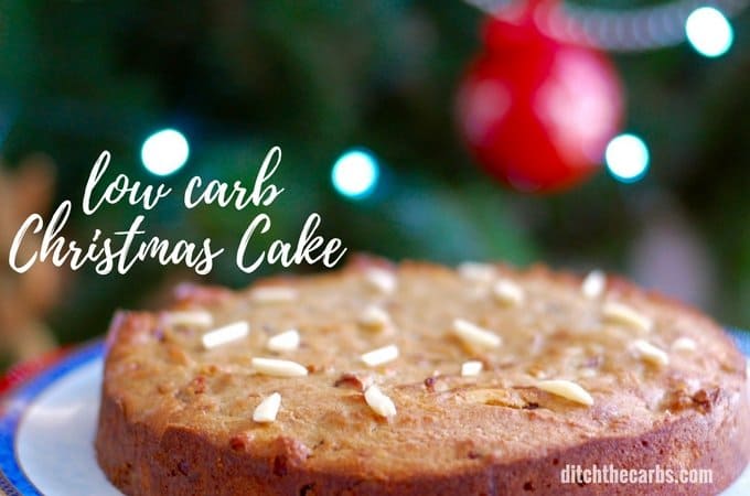 Easy low-carb Christmas cake