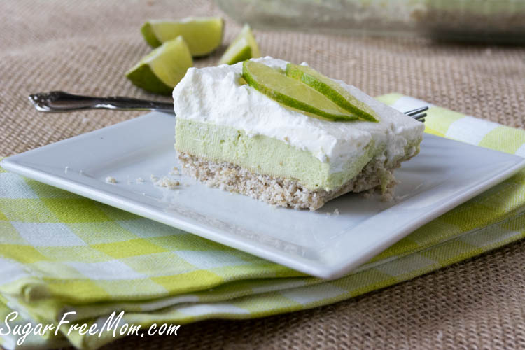 KETO SUGAR-FREE KEY LIME PIE BARS