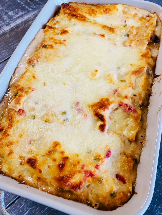 Keto & Low Carb Philly Cheesesteak Lasagna
