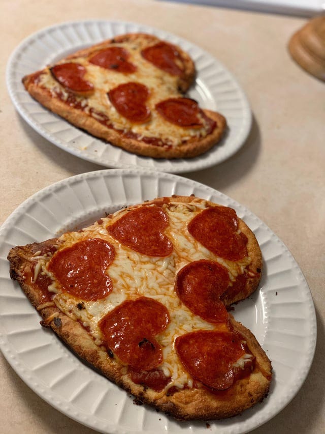 Keto Fat Head Pizza ( Valentine Day)