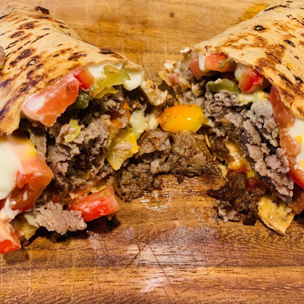 Keto Philly Cheese Steak Wrap