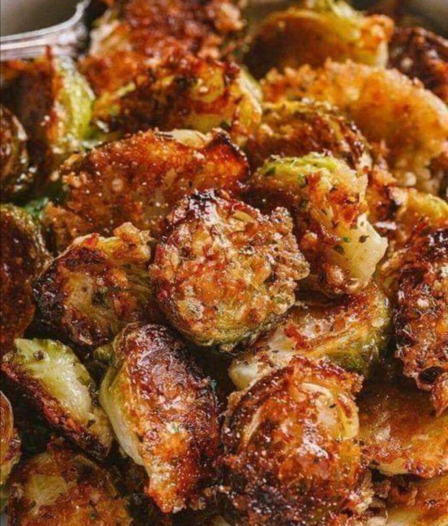 Garlic Parmesan Roasted Brussel Sprouts