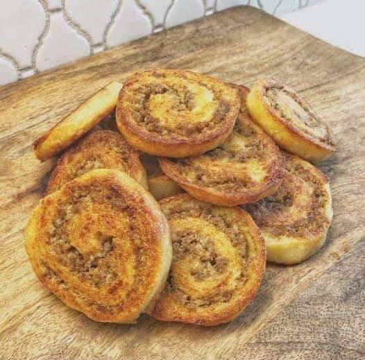 Keto Sausage Pinwheels