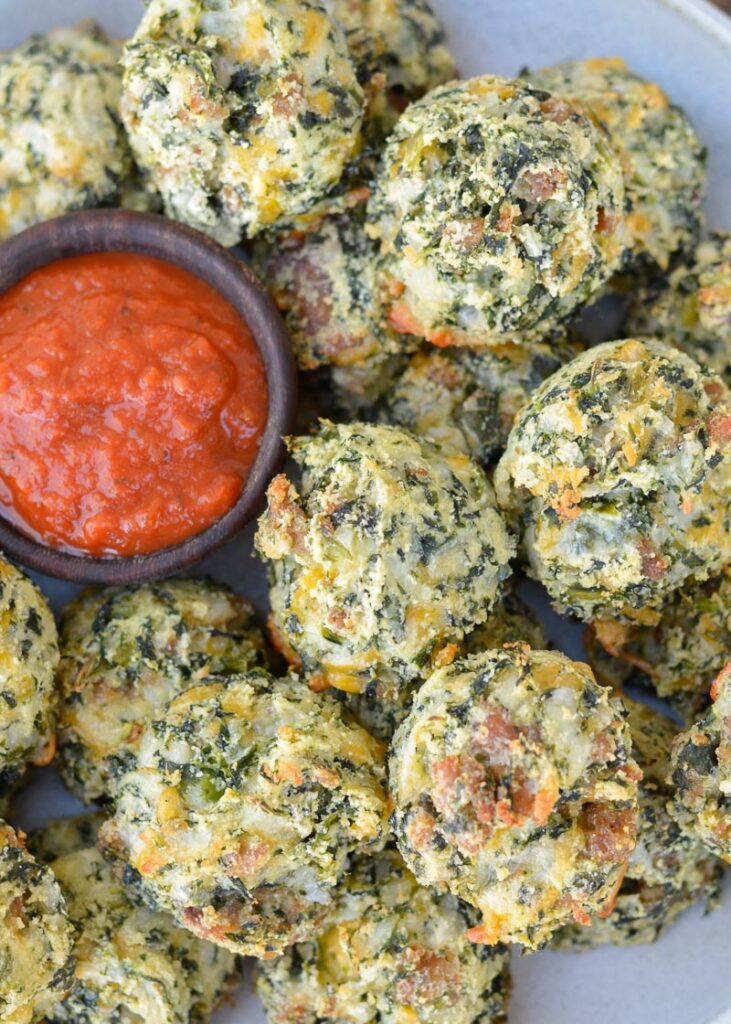 Spinach and Cheese Bites (keto + low carb)