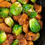 Blackened Chicken and Brussels Sprouts Skillet
