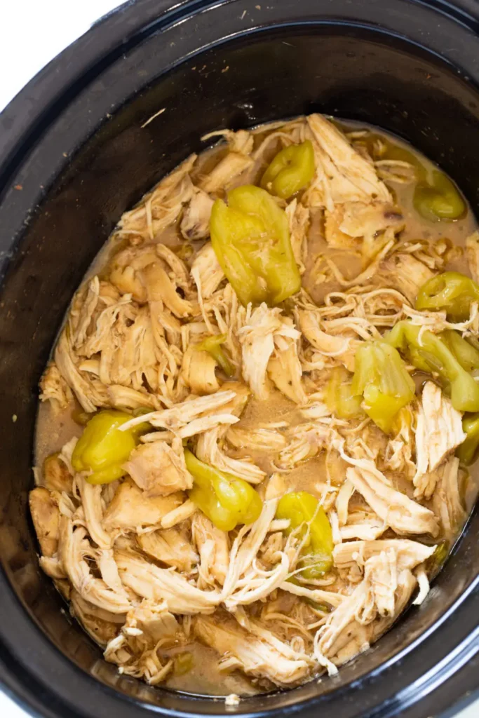 Tender Slow Cooker Mississippi Chicken (Keto & Low Carb)