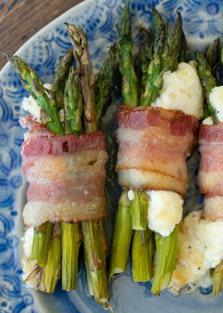 Cheesy Bacon Wrapped Asparagus