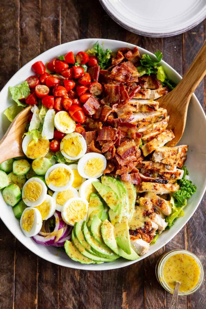 Healthy Cobb Salad Recipe with Chicken