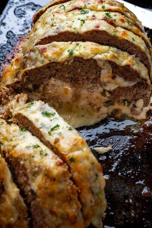 KETO Philly Cheesesteak Meatloaf