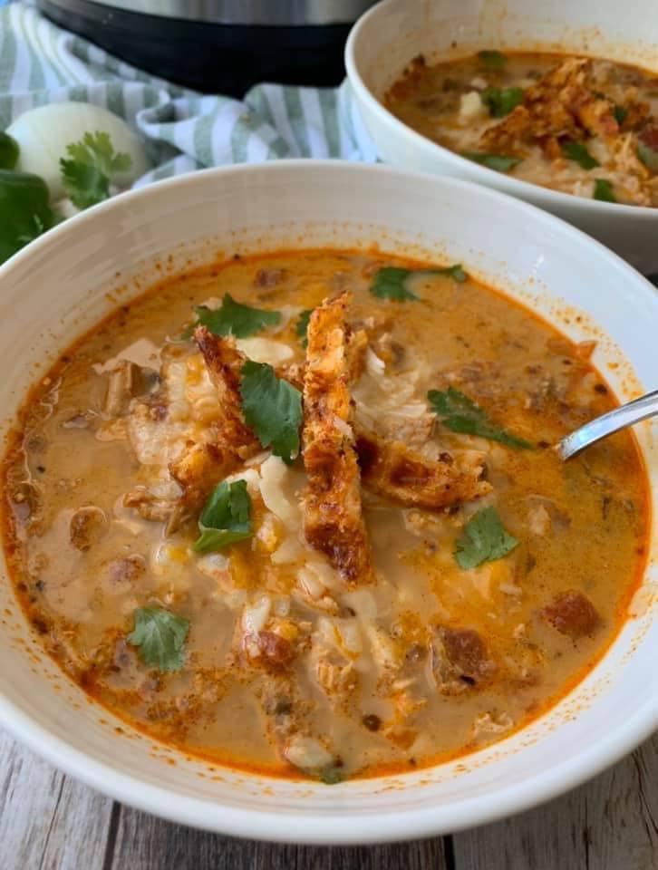 The BEST Keto Chicken Taco Soup (Instant Pot & Crock-Pot Recipe)