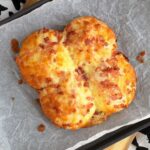 Keto cheese puffs with bacon