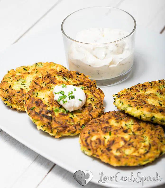 Healthy Low Carb Keto Zucchini Fritters – 2g Net Carbs
