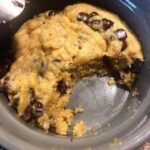 Home Made Keto Chocolate Chip Cookie in a Mug