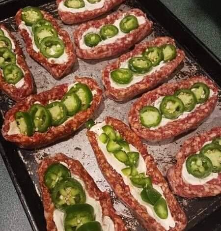 Sausage and Cream Cheese Stuffed Jalapenos