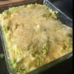 Keto Chicken, Broccoli and “Rice” Casserole