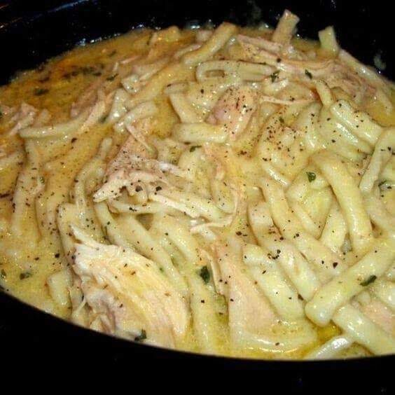 Keto Chicken Noodles Crockpot Recipe