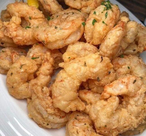 KETO CRISPY BATTER FRIED SHRIMP