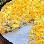 Keto Sausage and Cheese Breakfast Pizza