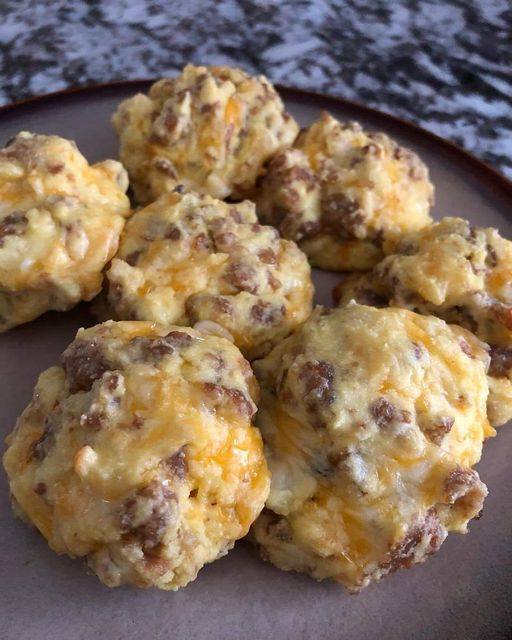 Sausage Egg and Cheese Bites low carb + keto