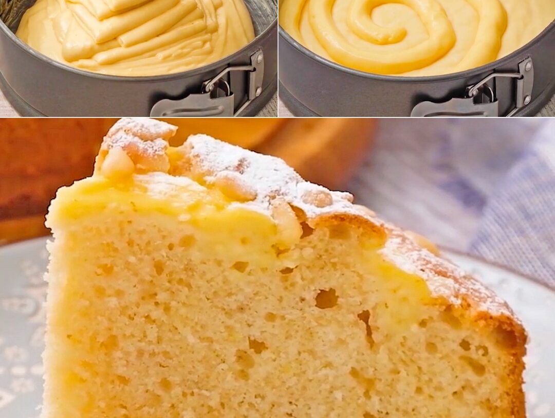 Keto-Low-Carb Creamy Custard Cake
