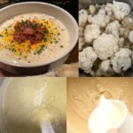 Keto cauliflower soup with parmesan