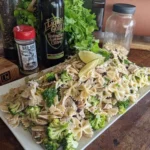 Chicken & broccoli pasta salad