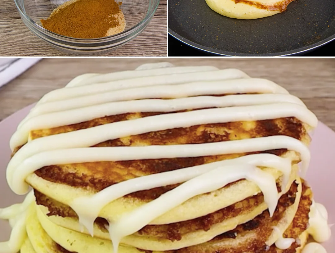 Low Carb Cinnamon Roll Pancakes