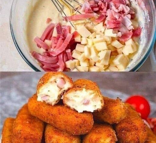 keto Ham and Cheese Croquette
