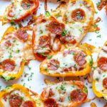 Keto bite pizza pepper popper