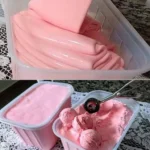 Homemade Light Raspberry Ice Cream
