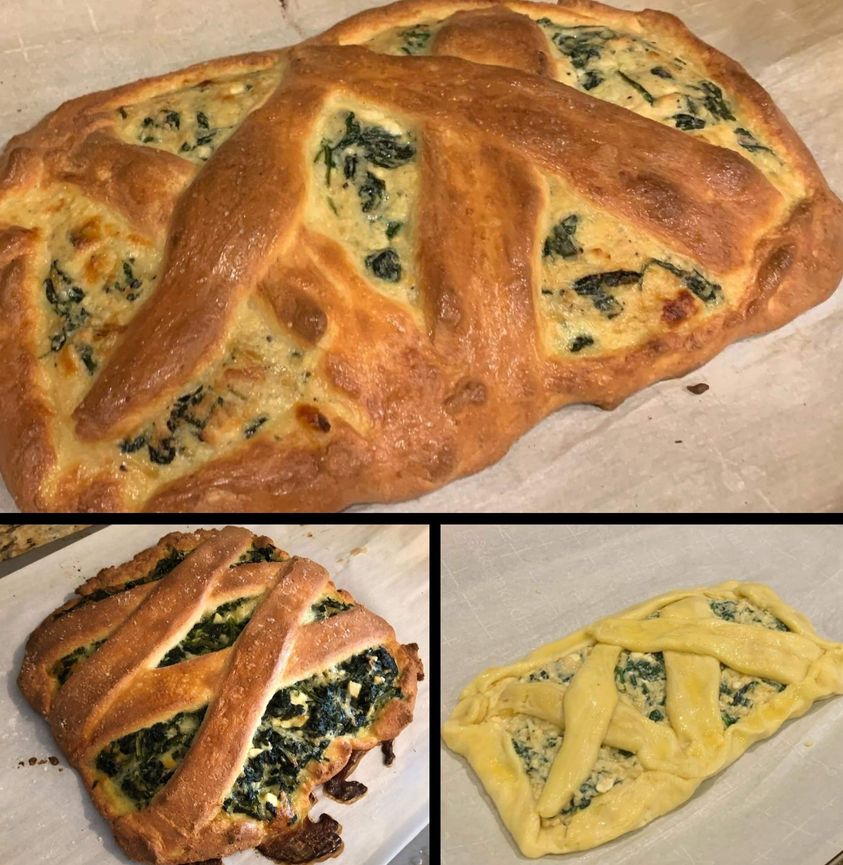 Keto low carb Spinach Calzone