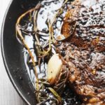 Keto Ribeye Steaks with Garlic Rosemary Butter