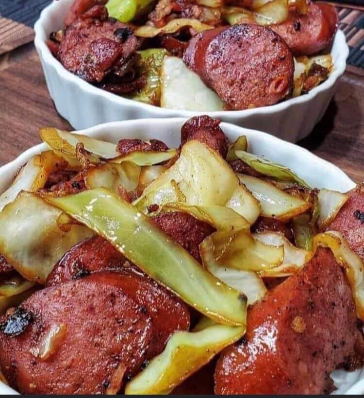 Keto Sausage and Cabbage Skillet