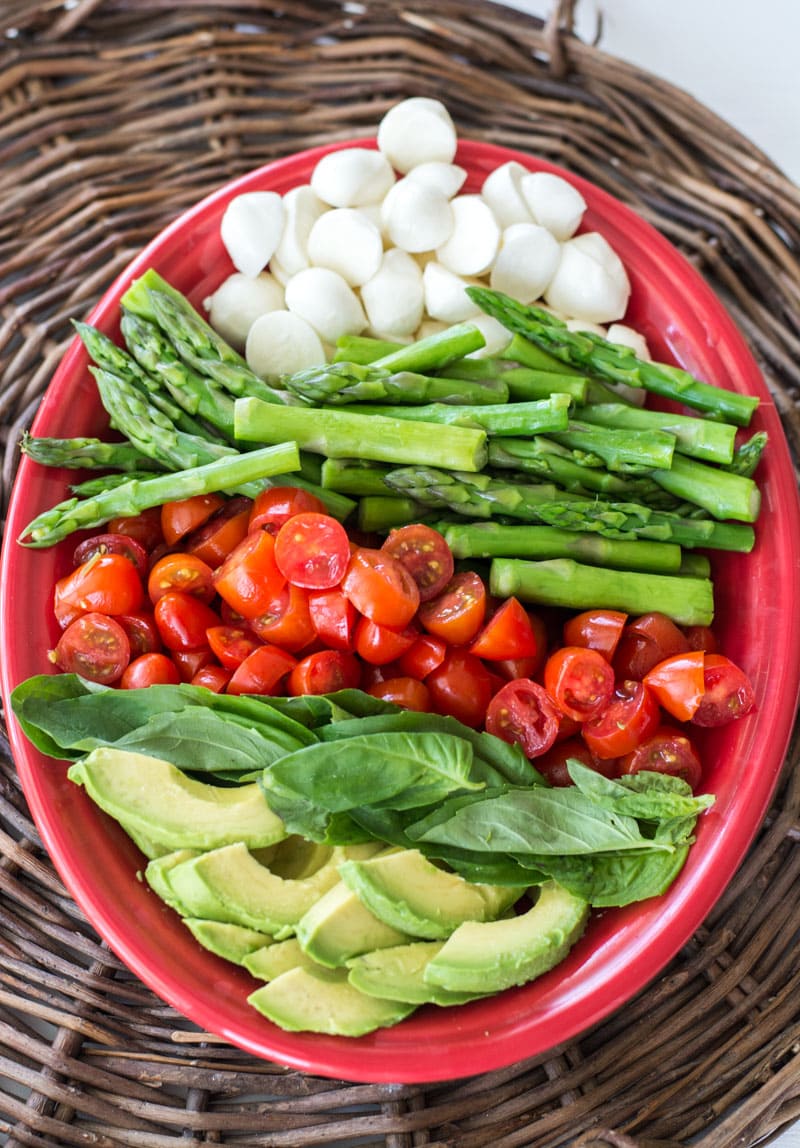 Keto Asparagus, Avocado, and Tomato Salad (low carb and easy!)