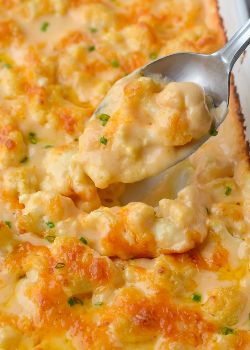 Cheesy Cauliflower Casserole (keto + low carb)