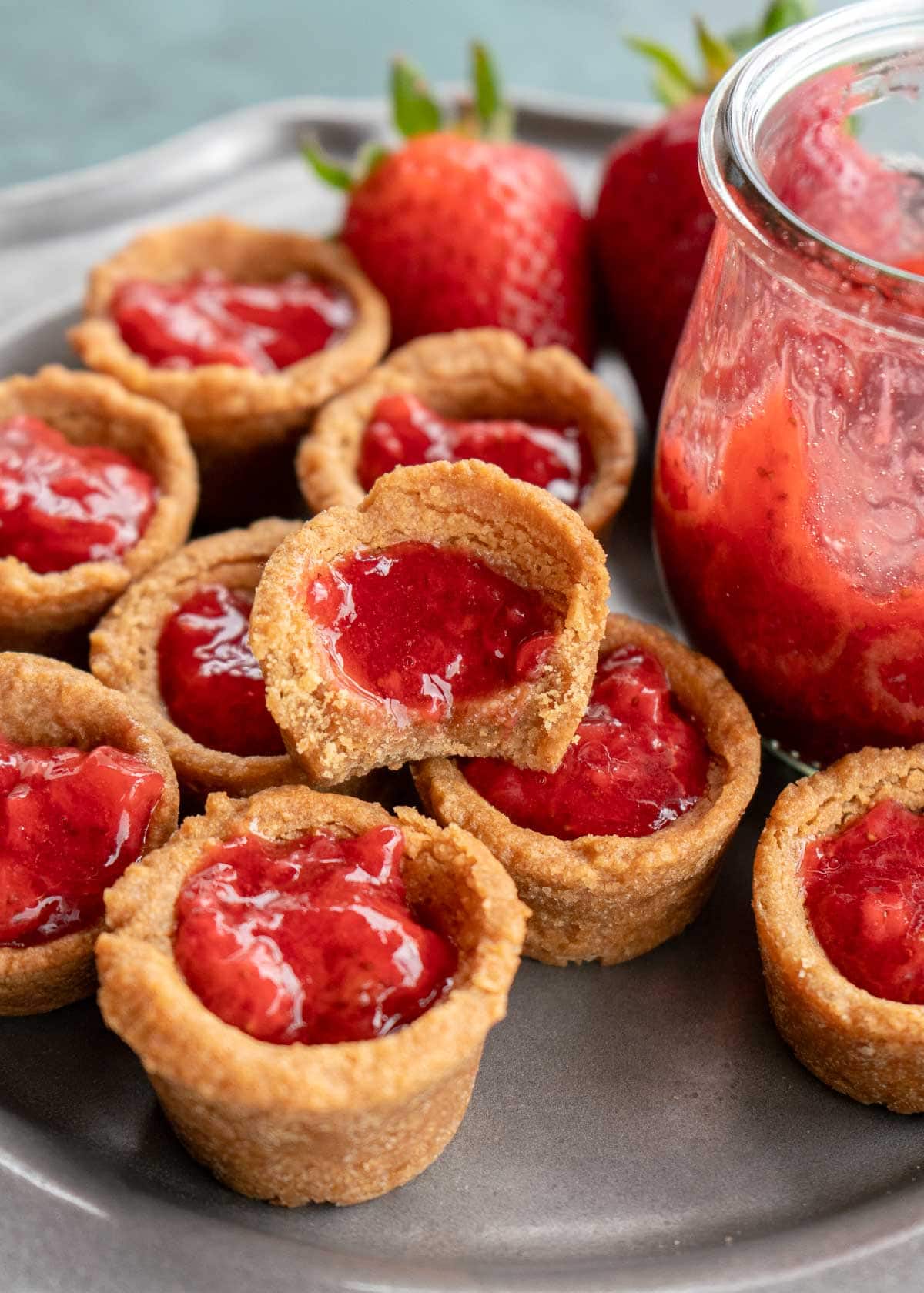 Keto Peanut Butter and Jelly Cookie Cups