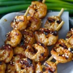 Keto Sesame Shrimp Skewers