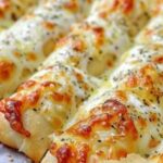 Keto Cheesy Garlic Breadsticks Recipe