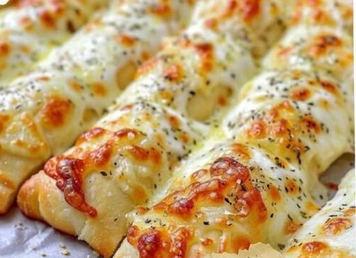 Keto Cheesy Garlic Breadsticks Recipe