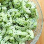 Keto Cucumber salad with seasoning pickle