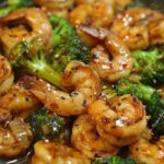 Shrimp and Broccoli Stir Fry in Garlic Sauce