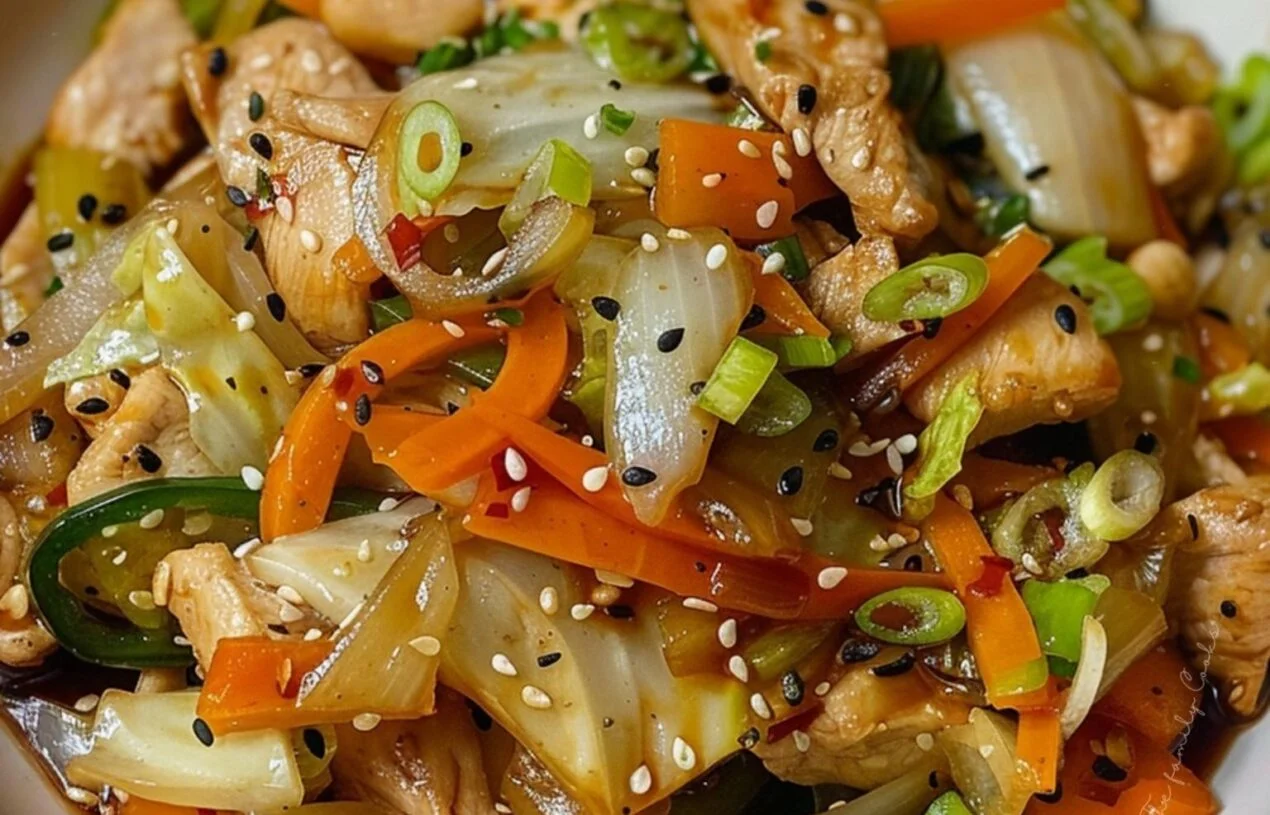 Keto-Friendly Chinese Chicken Cabbage Stir-Fry