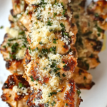 Garlic Parmesan Chicken Skewers