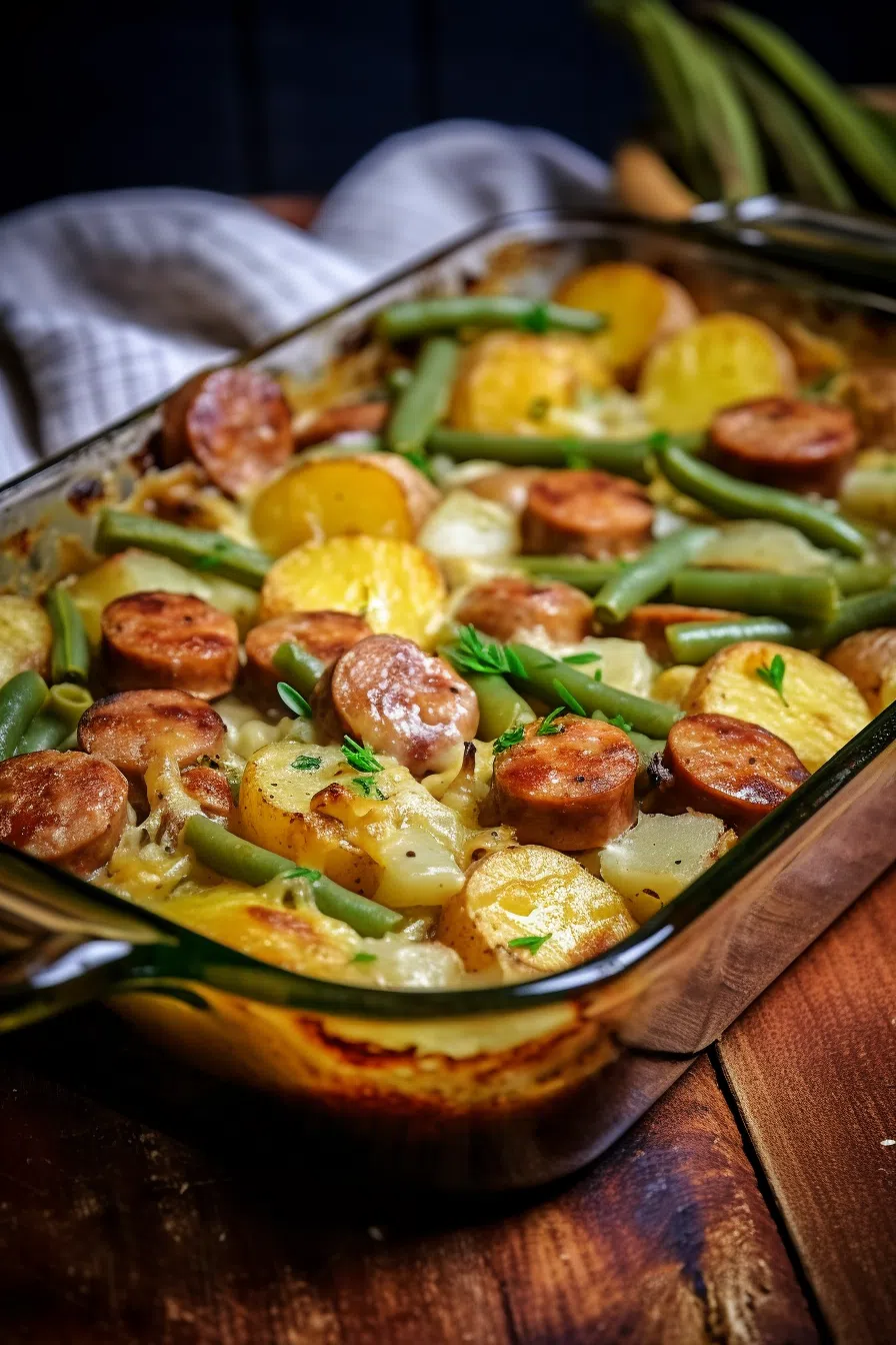 Sausage Green Bean Potato Casserole