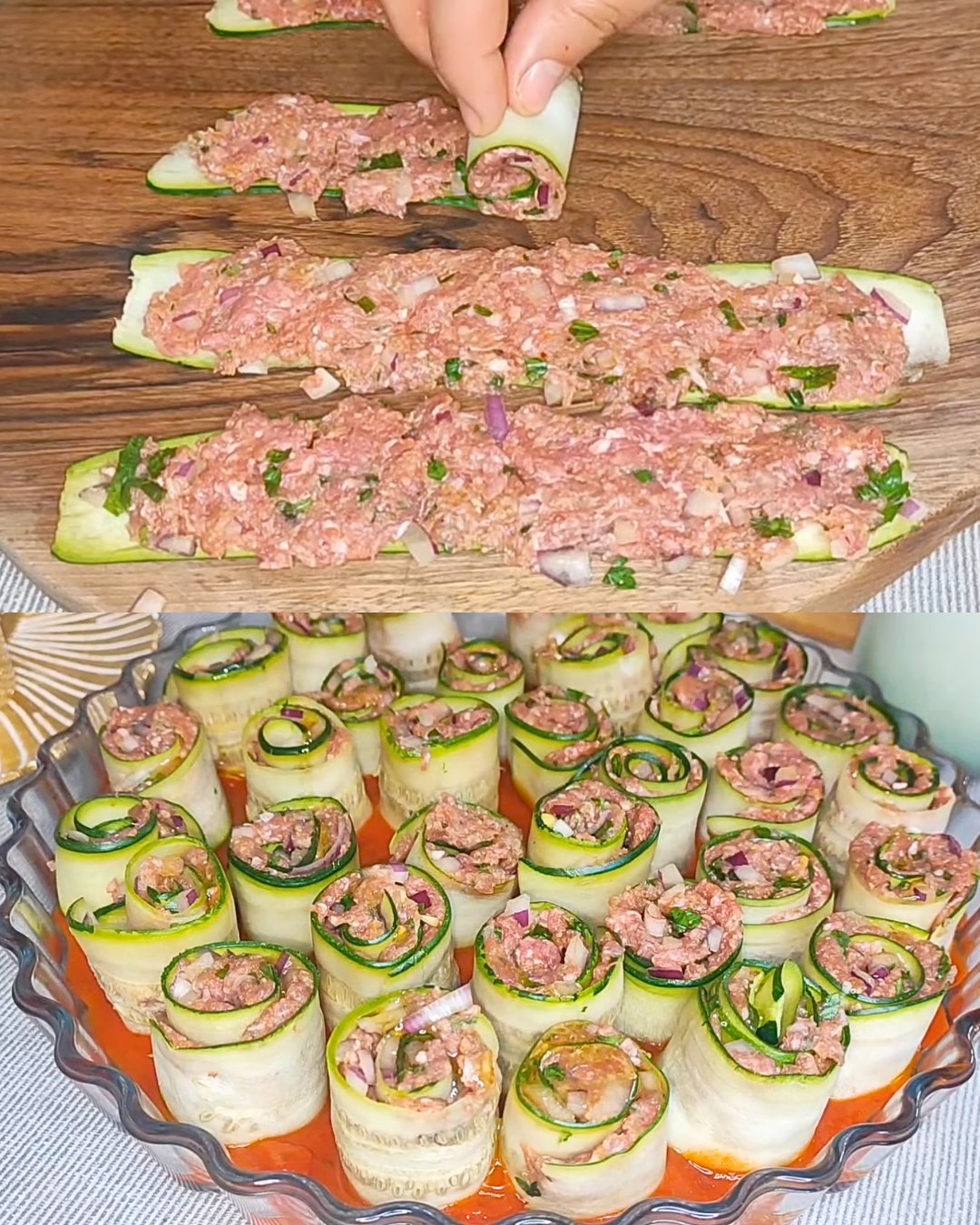 Keto and Low-Carb Zucchini Rolls Recipe
