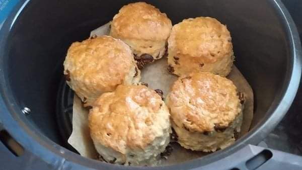 Banana Chocolate Chip Air Fryer Scones