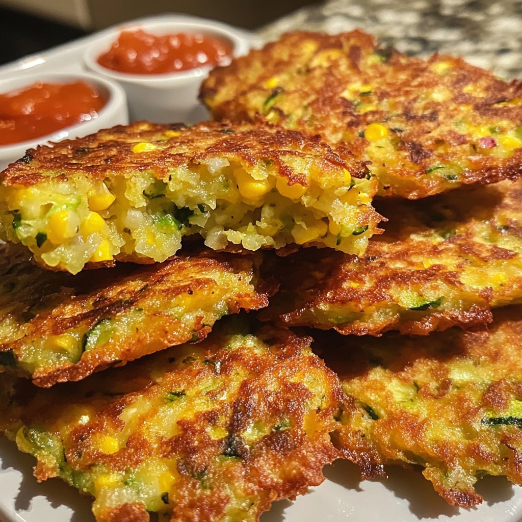 WW Zucchini Corn Fritters