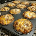Keto Cheddar Sausage Muffins
