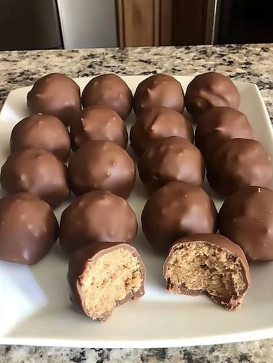 1-Point Three-Ingredient Chocolate Peanut Butter Balls 🍫🥜