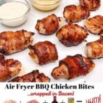 Air Fryer BBQ Bacon-Wrapped Chicken Strips